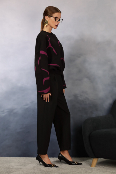 Круглогодичные зауженные брюки с складками и прорезными карманами NiV NiV 6040 - фото 4