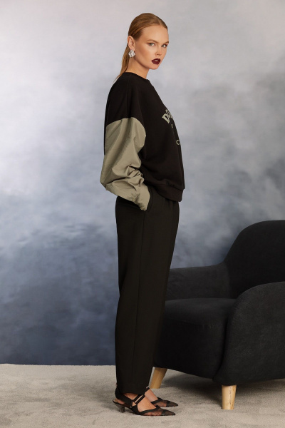 Круглогодичные зауженные брюки с складками и прорезными карманами NiV NiV 6040 - фото 2