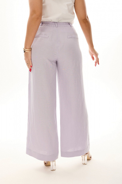Брюки и жилет на молнии с расширенным к низу силуэтом лето MALI 724-030 лаванда - фото 10
