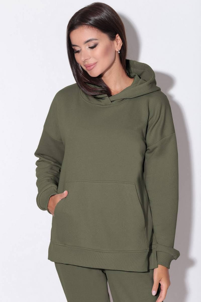 Брюки, джемпер LeNata 21146 хаки - фото 5