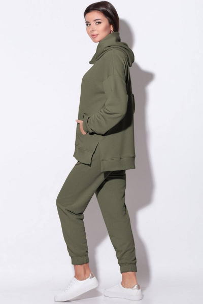 Брюки, джемпер LeNata 21146 хаки - фото 3