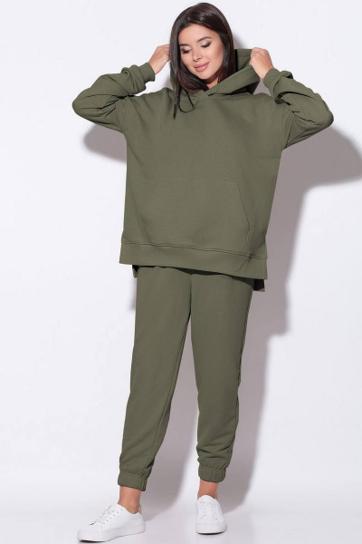 Брюки, джемпер LeNata 21146 хаки - фото 2