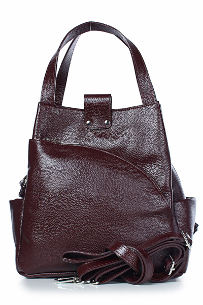Красный рюкзак из натуральной кожи на каждый день Galanteya 13724.24с621к45 бордо - фото 2