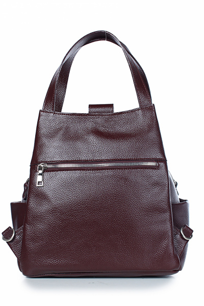 Красный рюкзак из натуральной кожи на каждый день Galanteya 13724.24с621к45 бордо - фото 4