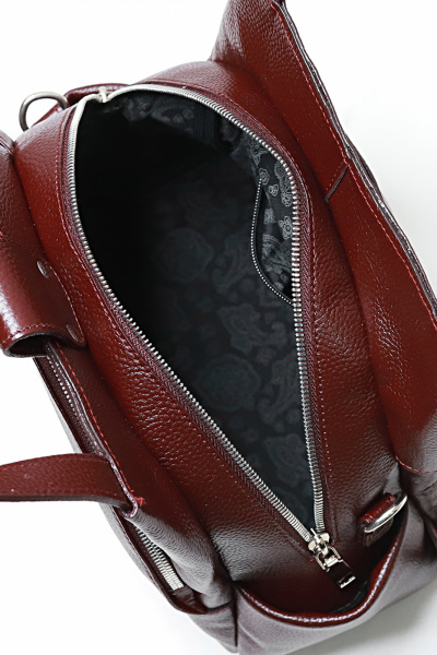 Красный рюкзак из натуральной кожи на каждый день Galanteya 13724.24с621к45 бордо - фото 6