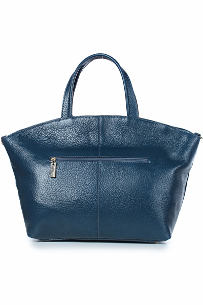 Синяя сумка из натуральной кожи с регулируемой ручкой Galanteya 21523.23с1077к45 синий - фото 3