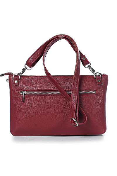 Красная сумка из экокожи с двумя отделениями и ремнем Galanteya 51423.24с490к45 красный_т. - фото 3