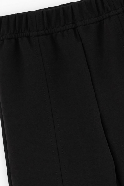 Черные расклешенные брюки из футера с разрезами Bell Bimbo 242019 черный - фото 3