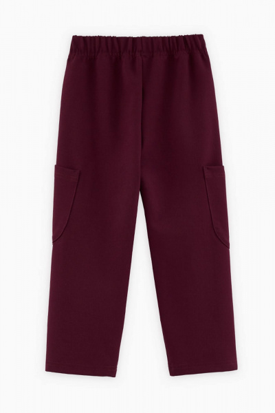 Красные брюки из трикотажа с карманами Bell Bimbo 242026 бордо - фото 2