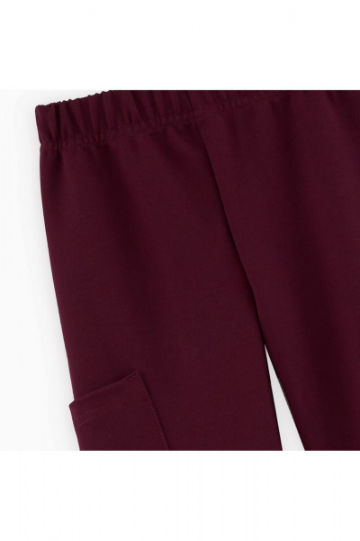 Красные брюки из трикотажа с карманами Bell Bimbo 242026 бордо - фото 3