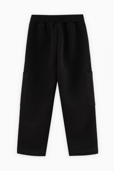 Брюки карго для мальчика из хлопкового текстиля Bell Bimbo 242034 черный - фото 2