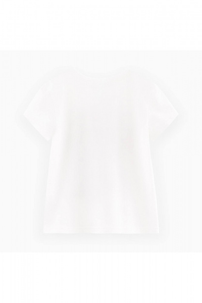 Молочная майка с отлетными элементами и стразами Bell Bimbo 242057 молоко - фото 2