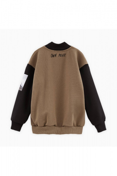 Жакет-бомбер для мальчика с авторскими принтами Bell Bimbo 242085 песок - фото 2