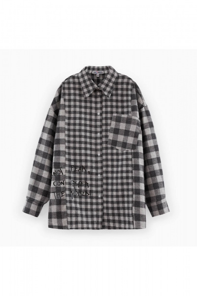 Рубашка в клетку для девочки на каждый день Bell Bimbo 243107 клетка - фото 4