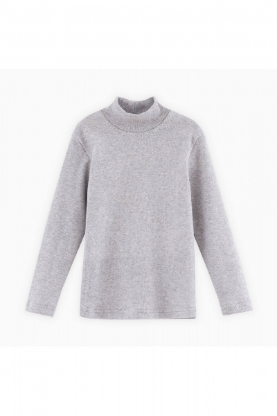Водолазка для мальчика прямого силуэта из трикотажа Bell Bimbo 242038 серый - фото 1
