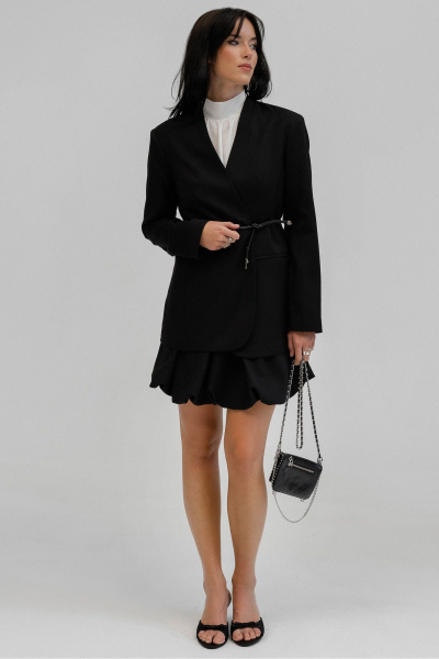 Мини-юбка баллон на подкладке с эластичным поясом JRSy 2483 - фото 3