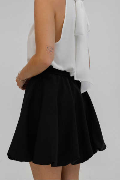 Мини-юбка баллон на подкладке с эластичным поясом JRSy 2483 - фото 2