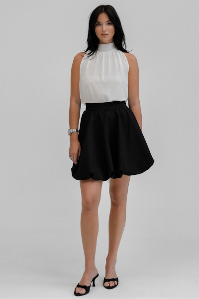 Мини-юбка баллон на подкладке с эластичным поясом JRSy 2483 - фото 1