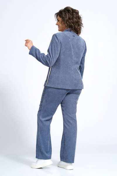 Демисезонный брючный костюм с жакетом и вельветовыми брюками Alani Collection 2165 - фото 2