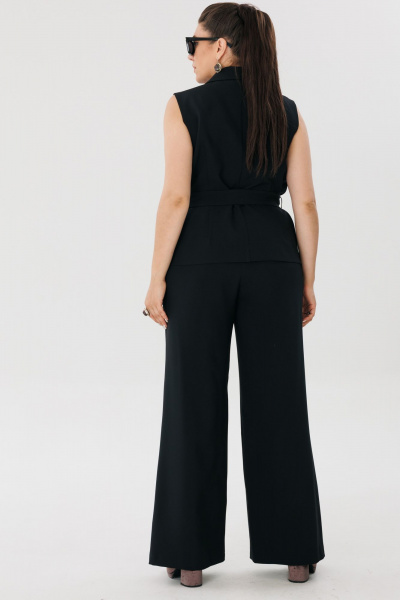 Демисезонный брючно-жакетный костюм с ремнем Anelli 1487 - фото 2