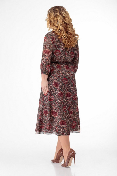 Платье Slaviaelit 451/1 бордо - фото 2