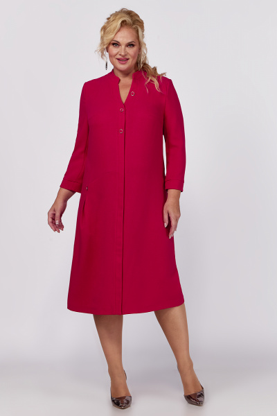 На каждый день платье из плательной ткани с блеском Algranda А4005-3 - фото 1