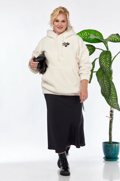 Юбка атласная длина 91 см с резинкой на талии Anastasia 1151.1 темно-синий - фото 10