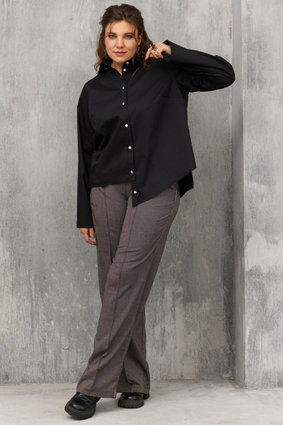 Бежевый костюм жакета и брюк с декоративной тесьмой BegiModa 6055 кора - фото 1