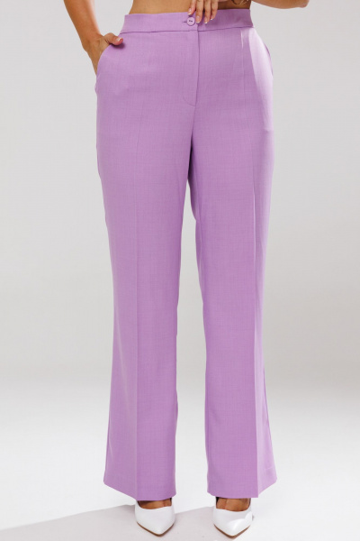 Костюм-тройка из костюмной ткани с пиджаком, жилетом и брюками Mubliz 173 лаванда - фото 10