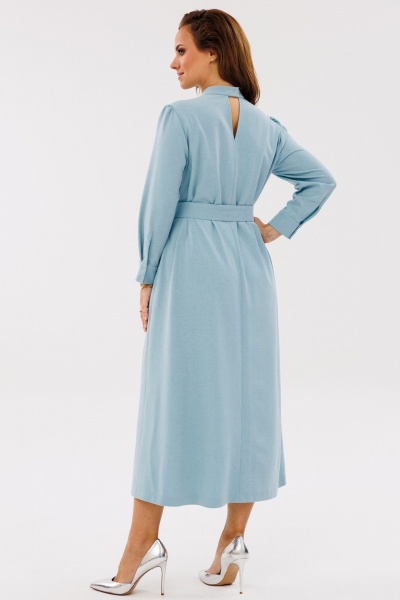 Демисезонное платье А-силуэта с нагрудными швами и поясом Angelina & Сo 1141 - фото 7