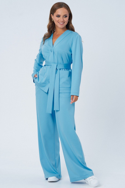 Демисезонный комплект из трикотажа: жакет и брюки ANIDEN 1142 - фото 5