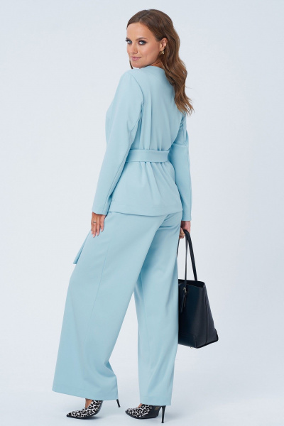 Демисезонный трикотажный комплект брюки и жакет на каждый день Angelina & Сompany 1145 - фото 8