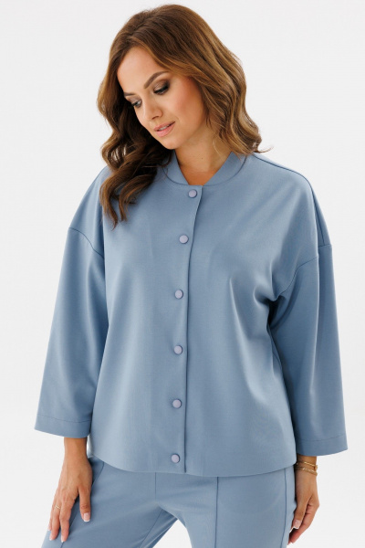 Демисезонный спорт-шик брючный комплект из трикотажа Angelina & Сompany 1146 - фото 3