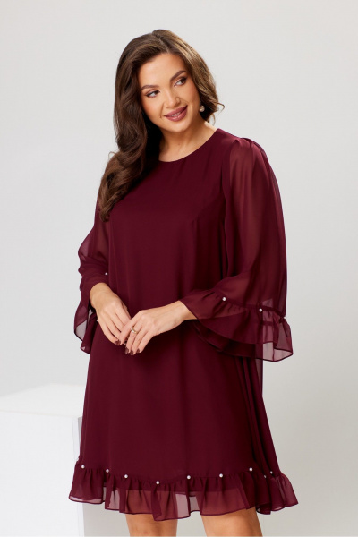 Платье Romanovich Style 1-1744 бордовый - фото 6