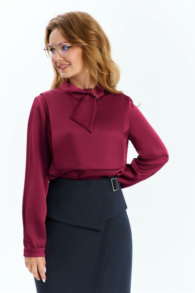 Макси черная юбка со съемной баской и высоким разрезом Euromoda 544 - фото 3