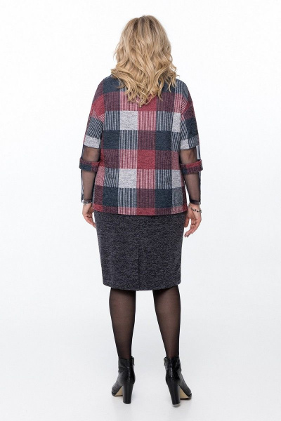 Блуза, юбка Pretty 1196 сине-красный - фото 2