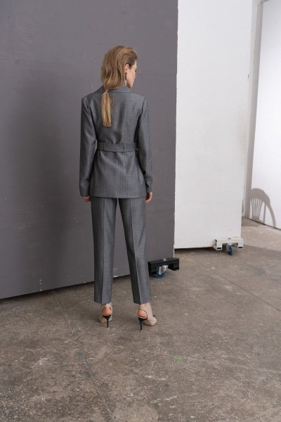 Брюки прямые из костюмной ткани на притачном поясе AG Green G339/6 - фото 2