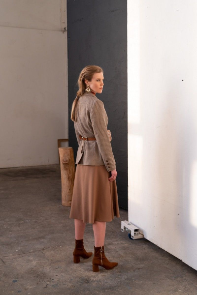 Юбка из костюмной ткани с застежкой в среднем шве AG Green G372/8 - фото 2