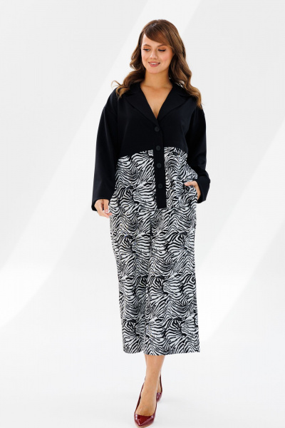 Брюки, жакет Mubliz 188 черный - фото 8