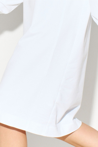 Платье из трикотажа с высоким воротником и молнией FOXY FOX 1563 молочный - фото 7