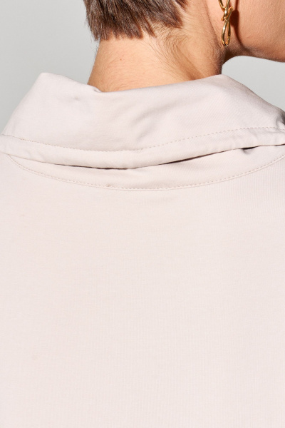 Платье из трикотажа с воротником-стойкой и втачными рукавами FOXY FOX 1563 бежевый - фото 7