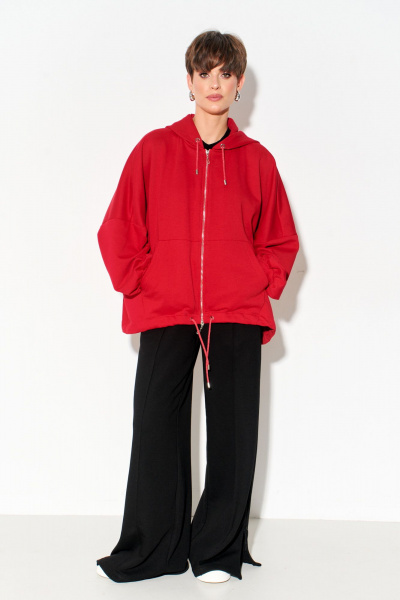 Бомбер оверсайз с капюшоном и карманами FOXY FOX 1608 - фото 9