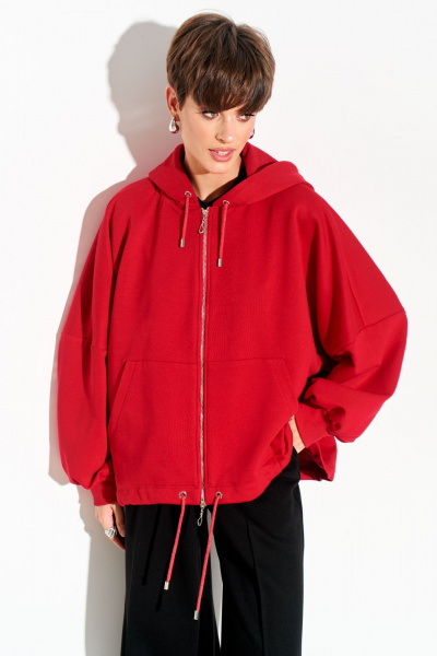 Бомбер оверсайз с капюшоном и карманами FOXY FOX 1608 - фото 6