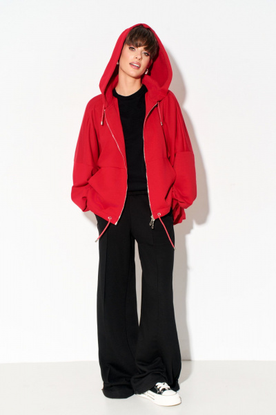 Бомбер оверсайз с капюшоном и карманами FOXY FOX 1608 - фото 4