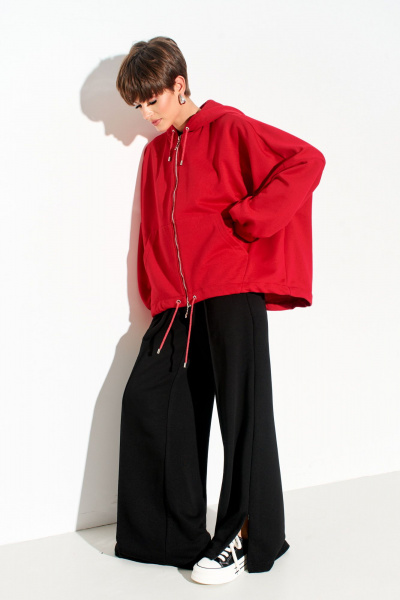 Бомбер оверсайз с капюшоном и карманами FOXY FOX 1608 - фото 3