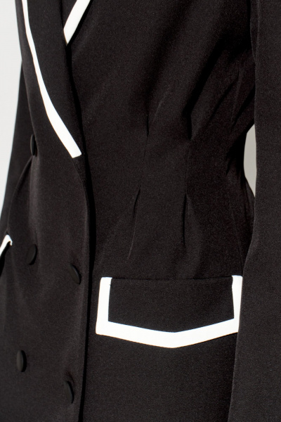 Классическое платье-жакет на подкладке с контрастами FOXY FOX 1612 - фото 6