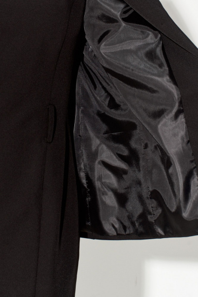 Классический жакет полуприлегающего кроя из костюмной ткани FOXY FOX 1620 черный - фото 8