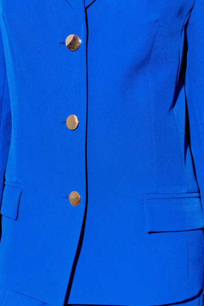 Жакет с рельефами и карманами из текстиля с подкладкой FOXY FOX 1620 васильковый - фото 7