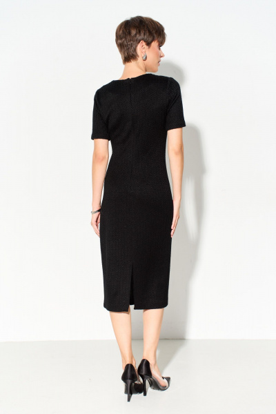 Черное платье из трикотажа с шлицей внизу FOXY FOX 1622 черный - фото 12