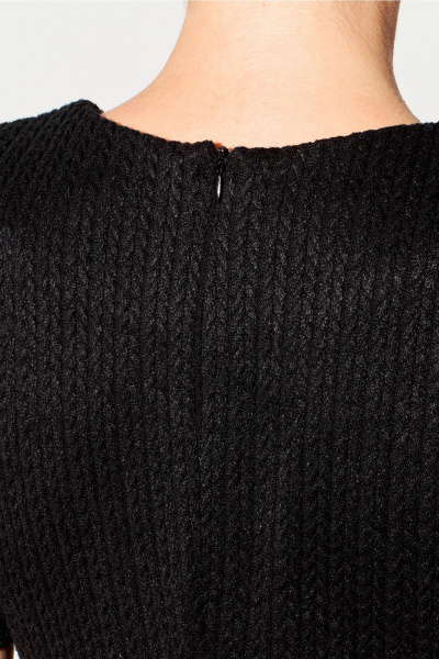 Черное платье из трикотажа с шлицей внизу FOXY FOX 1622 черный - фото 10